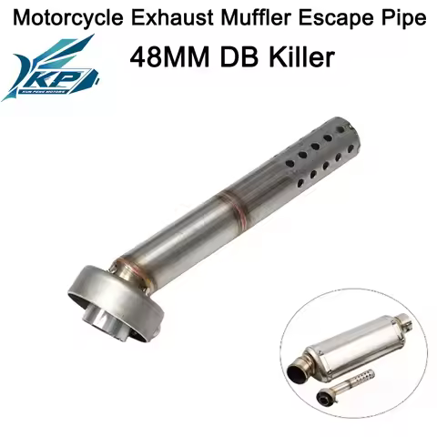 Universal 48mm Motorcycle Exhaust Muffler Baffle End Can DB Killer Noise Reducer Muffler Elbow 48mm