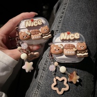 Nice Bear Earphone Case i12 i11 i13 Cartoon Transparent Embossed 1 2 3 Bluetooth gen gen1 gen2 Pro A