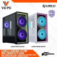 LIAN LI LANCOOL 217 INF SUPPORT ATX / MATX / ITX MOTHERBOARD BLACK OR WHITE ARGB ATX CASE