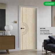Changdee ประตู ECO LEOWOOD ประตูไม้เคลือบเมลามีน DoorX Gold ลาย 1 ขนาด 80x200 ซม. สีแทงโก้