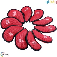 QBK6Q Golf Club Cover Covers 10pcs Golf Head Cover Neoprene Protective Cover With Number Design Iron