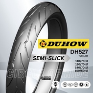 [NEW] DUHOW DH527 Tayar Motosikal SEMI-SLICK 120/70-17 140/70-17 150/60-17 Tubeless SIRIM (DUNLOP)