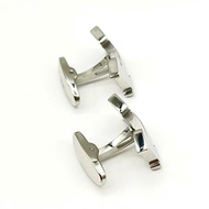 LAN H Letter Shape Cufflinks French Shirt Cuff Link For Men Stainless Steel Material Cuff Link