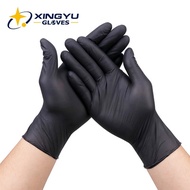 Big sales Nitrile Gloves Black 100% Nitrile Food Grade KItchen Gloves Waterproof  Allergy Free Dispo