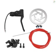 Electric Scooter Disc Brake Set Brake Lever Caliper with 110mm Disc Rotor and Cable Replacement for Xiaomi M365 / 1S E-Scooter Parts Accessories