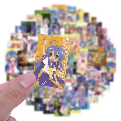 10/30/80pcs Lucky Star Anime Stickers Girls Izumi Konata Takara Miyuki Sticker Scrapbooking Kawaii H