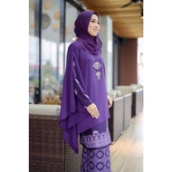 [DARK PURLE] KURUNG QUEEN + CAPE