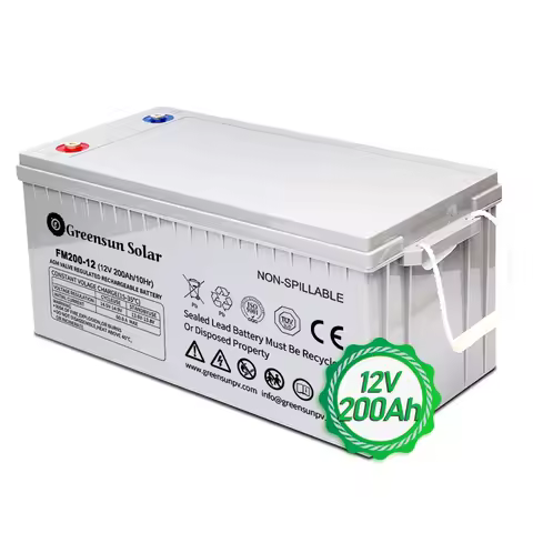 Deep Cycle 12V 100Ah 200Ah 150Ah Solar Gel Battery Solar System Free Maintenance Manufacturer Factor