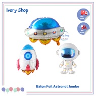 Jumbo Rocket Astronaut Foil Balloon Ufo Rocket Space Planet Galaxy Astronaut Girl