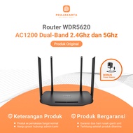 Router Tp-Link TL-WDR5620 AC1200 Dual-Band 2.4Ghz dan 5Ghz 4 Antena | Bekas Original Bonus Adaptor