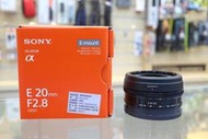 【日產旗艦】SONY E 20mm F2.8 SEL20F28 公司貨 餅乾鏡 適 A5000 A5100 A6000