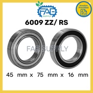 6009ZZ 6009RS Ball Bearing Deep Groove 45*75*16mm