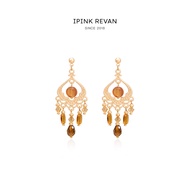 IPINK Original < Amber Shengge < Retro Hollow Pattern Tassel Earrings Female Exotic Niche Earrings 1
