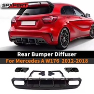 Mercedes benz w176 a45 rear diffuser facelift BZ16-CF13
