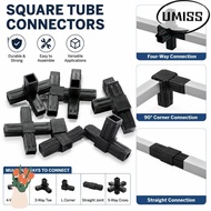 UMISTYDREAM9IQ0 1Pcs Square Pipe Fitting, 20/25/30mm 2/3/4/5-Way Plastic Connector, X-L-T Shape Six 