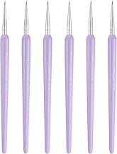HARFINGTON 6pcs Detail Paint Brushes 5mm Pointed Tip Nylon Hair Miniature Painting Brush for Waterco