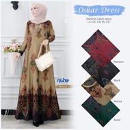 Oskar Maxy Gamis Dress for Women Jumbo Big Size Stretchy LD 105 cm to 130 cm Material Calvin Jeans 2