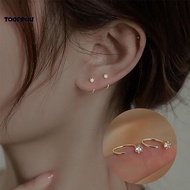 TPU] Crystal Stud Earrings for Women - Korean Fashion Jewelry Party Accessories