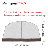 BSWOLF Dome vinyl canopy Large tent outdoor silver supersize camping awning outdoor hiking rain and 