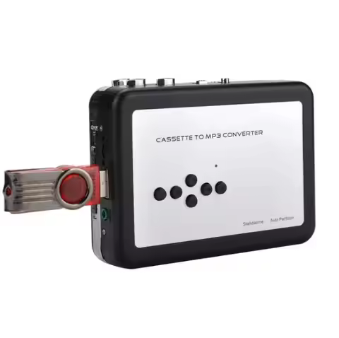 Ezcap 231 USB Cassette Tape Music Audio Player to MP3 Converter Tapes Cassette Player Recorder Save 