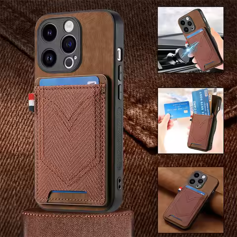 Magnet Case For Oppo Reno 12 11 10 9 Pro Plus 5G 11F 8T Reno12 Reno11 Reno10 Retro Jeans Heavy Walle