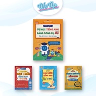 Combo of 4 books: Learn English with AI tools, Eliminate English lazyness, General grammar review, M