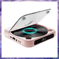 (GPBS) Portable CD Player Bluetooth SpeakerLED Screen Stereo Player Wall Mountable CD Music Player w