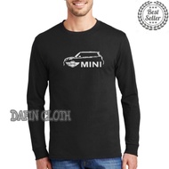 Kaos Pria Baju Tshirt Lengan Panjang Otomotif Mini Cooper Minimalis Aesthetic Elegan Premium Terbaru