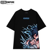 Wibu EMPIRE | Uchiha Sasuke Wide Form T-Shirt Version 2023 | Anime Naruto - Unisex T-Shirt