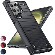 for Samsung S25 Ultra Case, Anti-Slip Shockproof Heavy Duty Hard PC Back Case for Galaxy S25+,S24 Ul