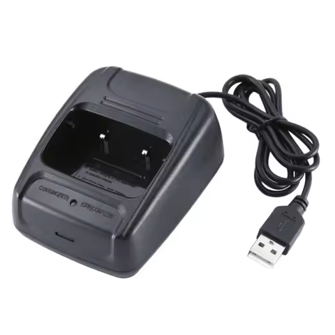 for Baofeng BF-888S Walkie Talkie USB Charger Portable Li-ion Battery USB Cable Input 5V 1A For 666S