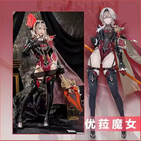 RealCos Exclusive Succubus Eula Cosplay Genshin Impact Cosplay Succubus Ver. Halloween Costumes Size
