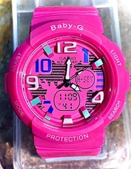 Casio BaByg นาฬิกาข้อมือเด็ก เบบี้จี นาฬิกาเด็กผู้หญิง ระบบเข็ม นาฬิกาข้อมือเด็กโต สีแดงสีดำ นาฬิกาเบบี้จีเด็กผู้หญิง RC411