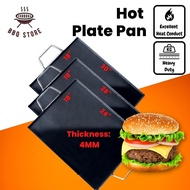 [Big Size]  BBQ Store Rectangular HotPlate Pan Kuali Leper Grill Plate For Burger/Roti John/ Ikan Ba