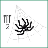 Spider Web Decoration Triangular Fake Spider Web Halloween Decor Hangable Props Realistic Cobweb Orn