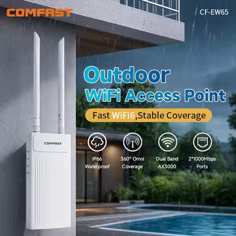 COMFAST 3000M Outdoor WiFi 6 Access Point Dual Band 2.4/ 5.8G High Power Outdoor AP IP66 Waterproof 