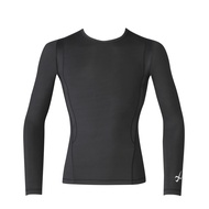 CW-X/Wacoal Men's JYURYU TOP Compression Top Round Neck Long Sleeves Size M (BL) JAO010 Direct From 