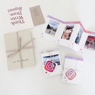 現貨 / IG Instagram 造型摺疊小冊－套裝禮盒組 / 生日 手工卡片