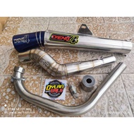 DAENG SAI4 OPEN PIPE WITH SILENCER FOR RAIDER 150 CARB / FI XRM 125 WAVE 125 TMX 125/155 CT100 BAJAJ