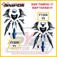 [FULL TANAM ] SNIPER COVERSET Y15 Y15ZR V1 V2 EXCITER-THAI BLUE BLACK / HITAM BIRU EXCITER-THAI