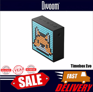 Divoom Timebox Evo Bluetooth Portable Speaker with Clock Alarm Programmable LED Display for Pixel Art Creation Unique gift