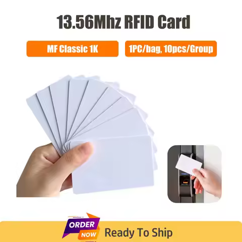 10p RFID High Frequency Proximity Card 13.56Mhz IC Cards MF S50 Classic 1K M1 Smart NFC Card For Acc