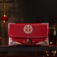 GONUUWGL หลายรูปแบบ กระเป๋าเงินแบบ2024 งานปัก การออกแบบพู่ ซองจดหมาย Brocade สีแดง แบบดั้งเดิมดั้งเดิม ความปรารถนาดีที่สุด Bao งานแต่งงานแบบจีน