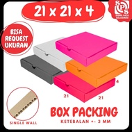 Box 21x21x4 LD Cardboard 21x21x4 LD Pizza Box 21x21x4 LD Packing Box Hampers Clothes Zigma Pack