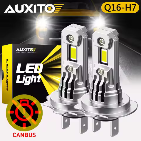 2Pcs AUXITO 100W 20000LM H7 LED Headlight With Fan Anti Error Bulbs For Mercedes w204 VW KIA H7 Whit