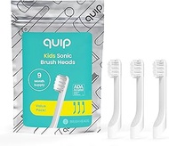 quip Sonic Toothbrush Replacement Heads for Kids - 3 Pack - Verified quip Small Brush Head Refills f