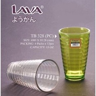 [1 Piece] (PC) Lava Plastic Cup Beverages Drinkware Serveware Tumbler / Plastik Gelas 385ML - TB328