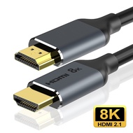 HDMI 2.1 Cable 8K@60Hz 4K@120Hz HDCP2.2 HDMI Splitter ARC Switch Cable for PS PS4 TV Audio Video Cab
