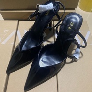 ZA Womens Shoes Womens Shoes Versatile Pointed Toe High Heels Slim Heels Baotou Back High Heels 【WY2