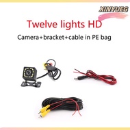 XINYUEG LED Night Vision Car Rear View Camera với cáp video phổ đảo ngược Camera màu hình ảnh không